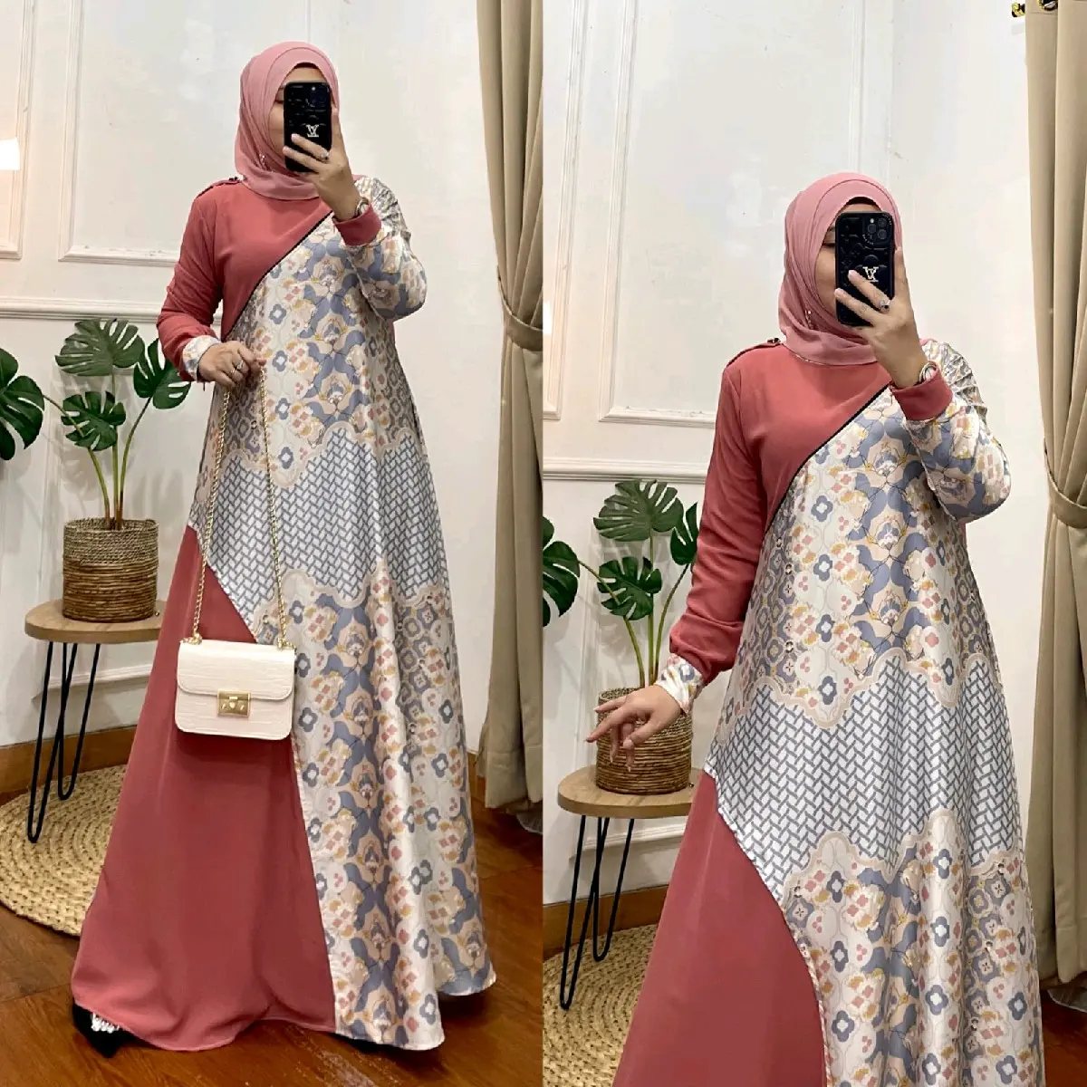 maudy dress gamis silk premium
