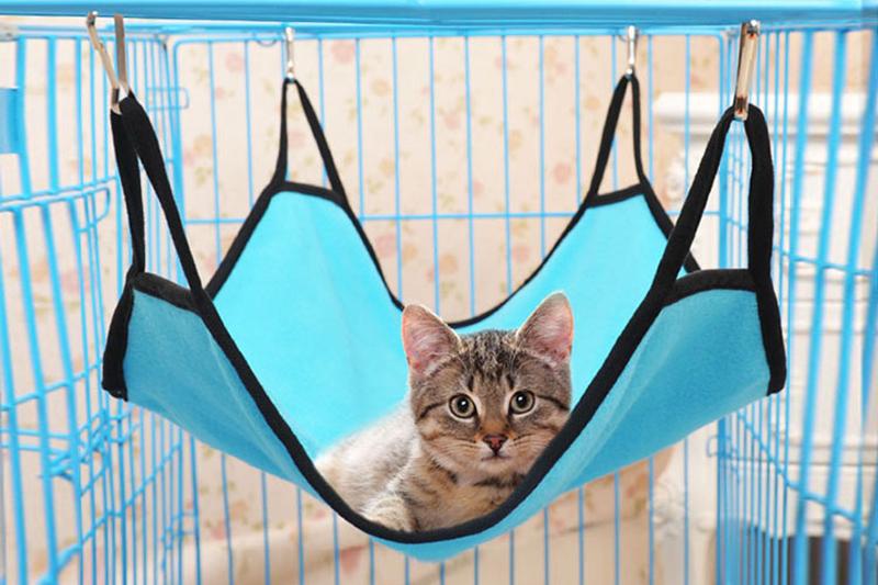 Product Introduction of Cat Hammock Bed Hanging Pet Cage Hammock Soft Cat House Cushion Mat Summer Cooling Pet Basket Tapestry Pet  Dog Bed 9