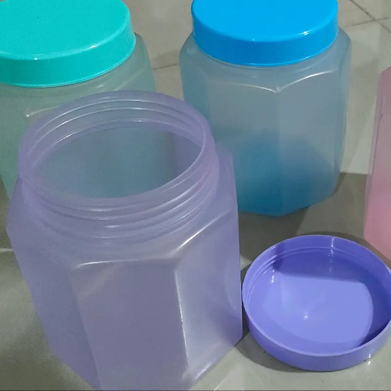 Toples plastik ukuran 1kg gula (GARANSI PECAH GANTI BARU) 1