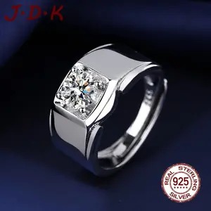 JDK 925 Perak Zircon Hot-selling Cincin Pria Klasik