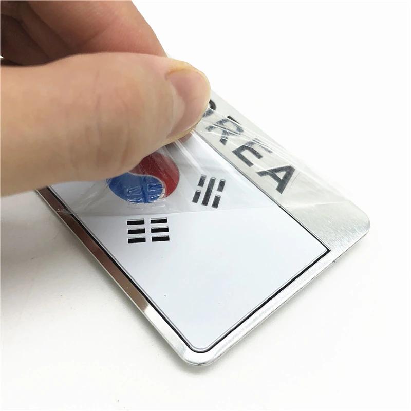 Tem Nhôm Cờ Hàn Quốc Dán Xe Máy Ô Tô Hình Khiên, Hình Chữ Nhật 1