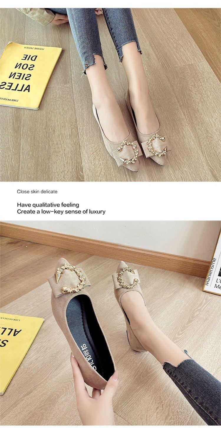 Product Introduction of Giày Đế Bằng, Linh Hoạt, Nữ, Cắt Thấp, Mũi Nhọn, Đế Mềm, Gommino, Thích Hợp Cho Tất Cả Các Mùa, Hàng Mới Về Mùa Thu, Người Có Ảnh Hưởng Trực Tuyến, Giày Cao Gót, 2022 / 24 13