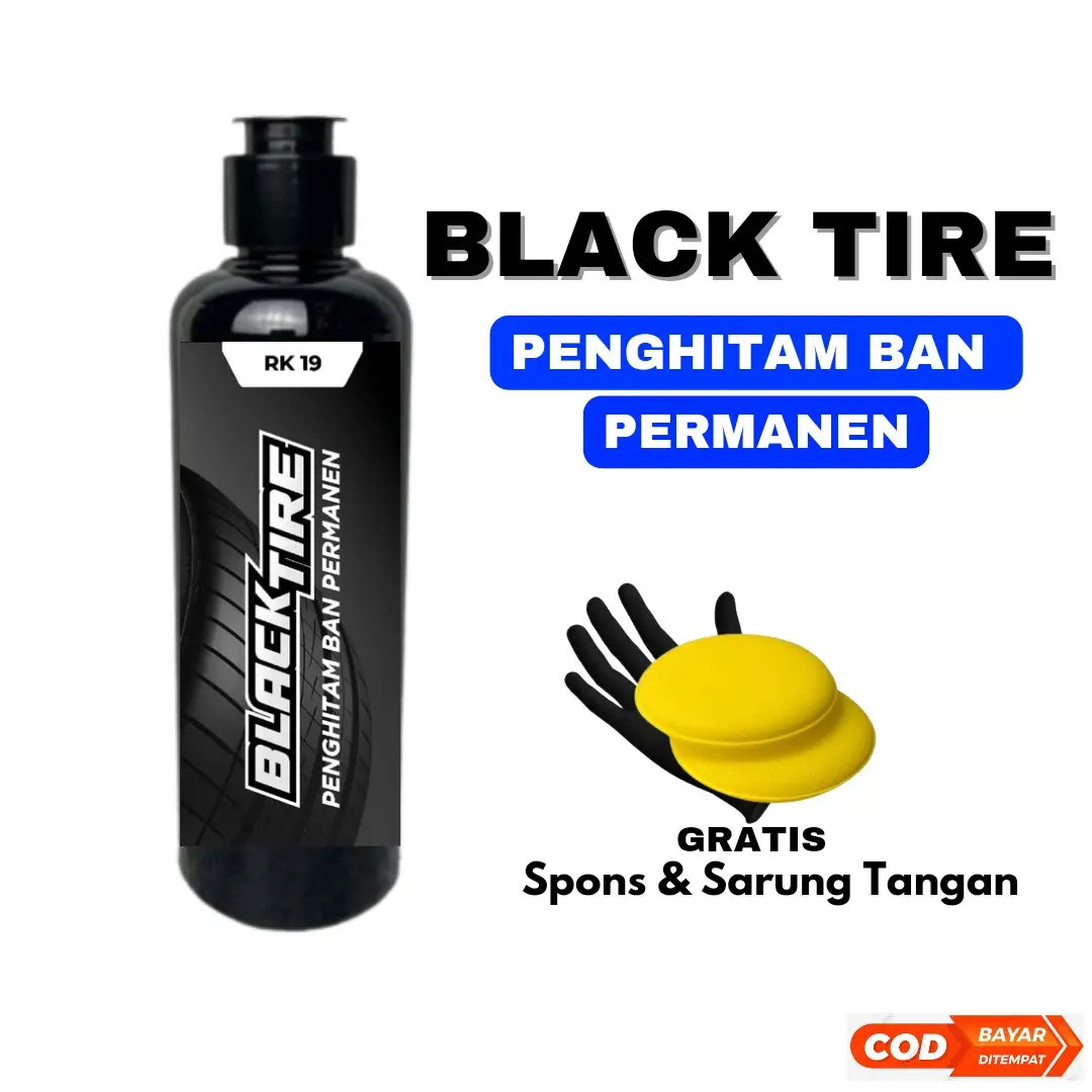 Semir Ban Mobil Dan Motor RK19 Black Tire Penghitam Ban Permanen - Kendaraan