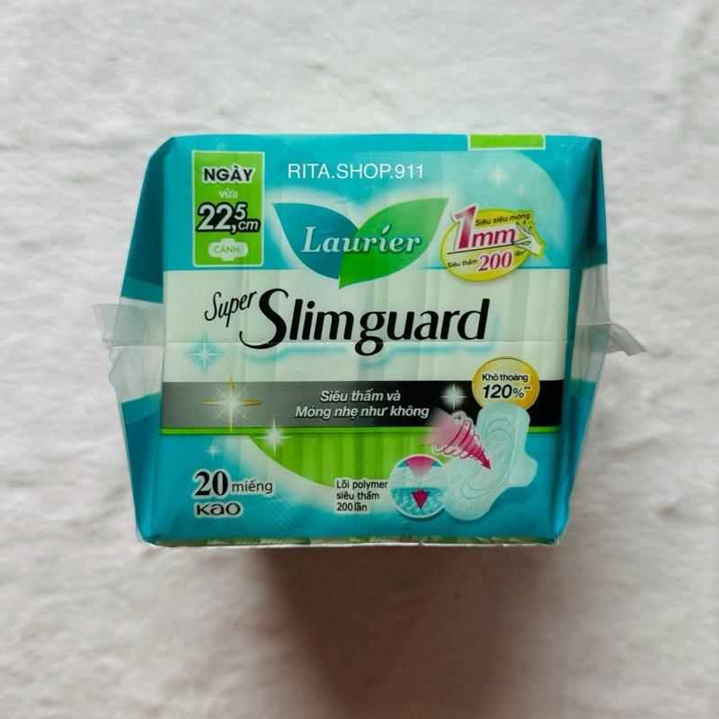 [COMBO 02 GÓI BVS] Băng Vệ Sinh Laurier Super SlimGuard Siêu Mỏng Bảo Vệ 1mm 22.5cm 20 Miếng Women 4
