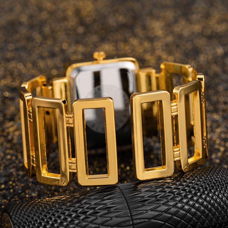 Product Introduction of Jam Tangan Wanita, Fesyen, Mewah, Emas dan Perak, Jam Tangan Gelang Personaliti Indah, Dail Segi Empat, Jam Tangan Persegi, Jam Tangan Elektronik, untuk Wanita Watches 10