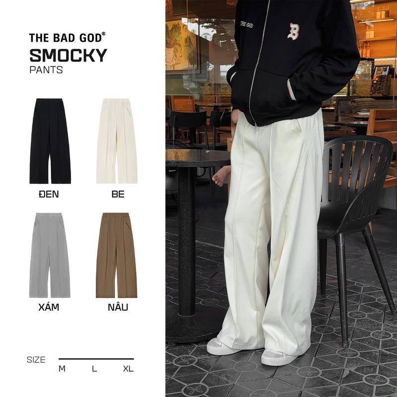  Quần ống xuông The Bad God Smocky Pants - Menswear Nhung Ong 