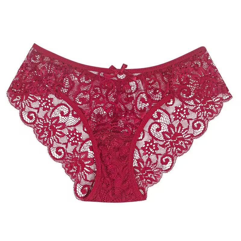 Dezenna Celana Dalam Wanita Mid Waist G String Renda Transparan Jumbo 5C125 1