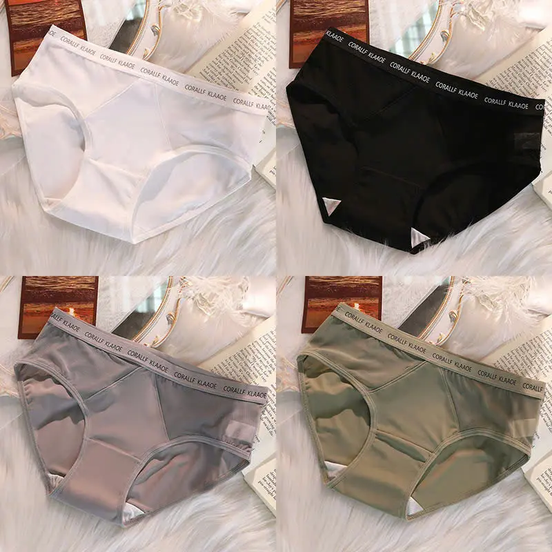 Set 10 Quần Lót Nữ Su Lạnh viền lưới cạp chữ khoẻ khoắn mát đẹp Woment 3