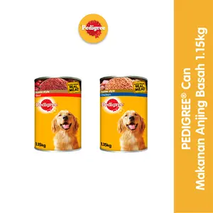 Pedigree Makanan Anjing Basah Kaleng 1.15 kg