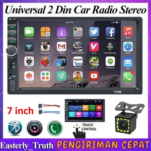 7018B Head Unit Mobil 7 Inch Layar Sentuh - Bluetooth, Kamera Mundur, Android Auto, COD