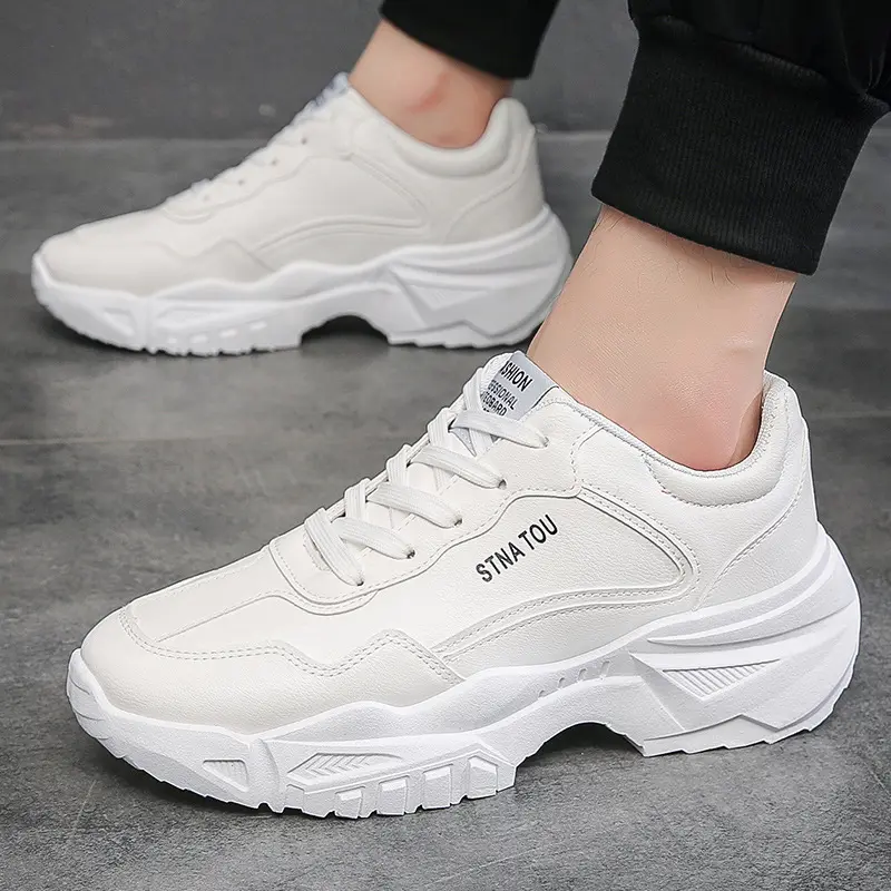 Giày thể thao nam, 2 màu đế dày nhẹ thoáng khí phiên bản thời trang học sinh hàn quốc sp 977 Len Sneaker Shoes Đế Bằng