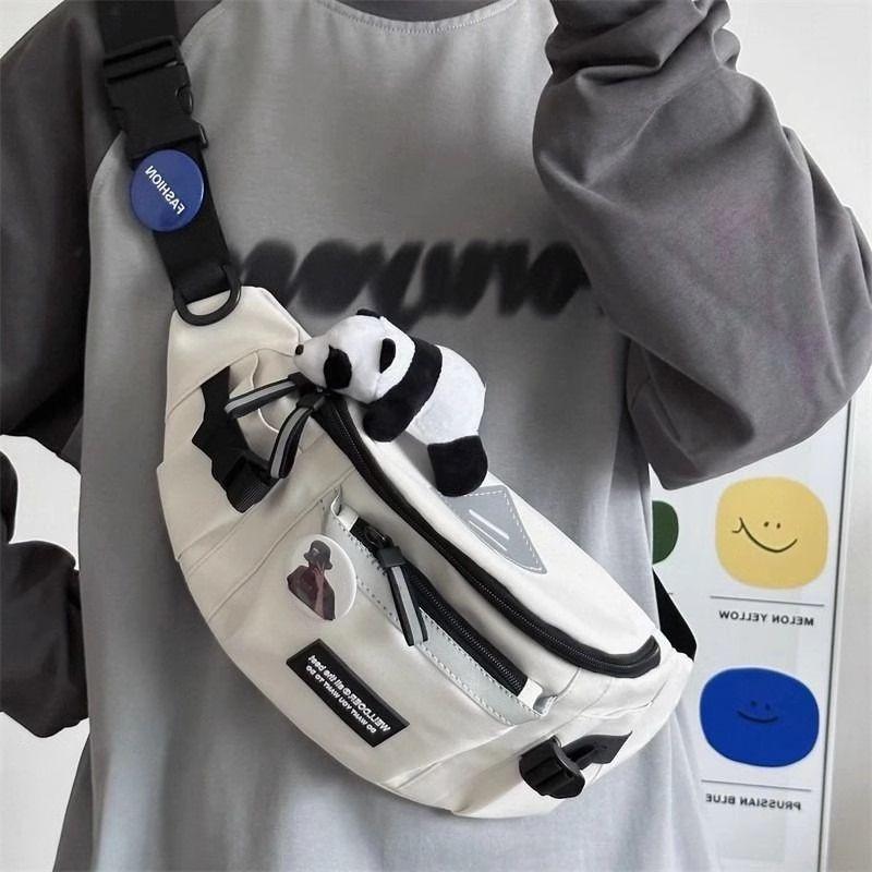 Túi Đeo Chéo Cho Nam Phong Cách Nhật Bản Túi Đeo Hông Thể Thao Bảo Hộ Lao Động Hàng Mới Về Thường Ngày Và Dễ Phối Đồ Thích Hợp Cho Học Sinh Đạp Xe Đeo Vai Và Ngực Ba Lô Hợp Xu hướng Năm 2025