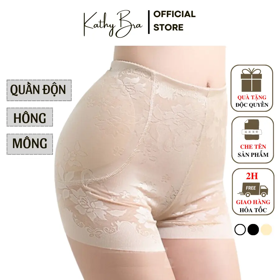 B55 [HCM] Quần Độn HÔNG và MÔNG Kathy Bra Định Hình Vòng 3 Thông Thoáng Sexy Nâng Mông Tự Nhiên Chất Ren Xịn