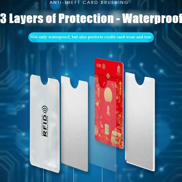 Metallic Color RFID Blocking Wallet Sleeves Anti Theft Credit Card  Protector Holder Anti NFC ID - TikTok Shop Philippines