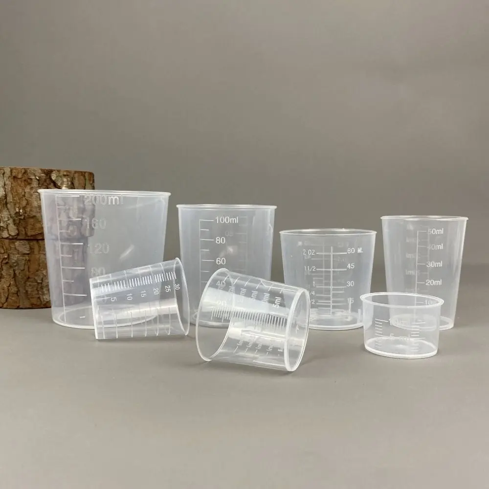 Cốc Đong, Trong Suốt, Có Mức, Chất Liệu Nhựa, Cỡ Nhỏ, Dung Tích 100ml, Có Cân, Thích Hợp Để Nấu Ăn Và Làm Bánh, Dụng Cụ Đo Lường, Cốc Trộn Trong Suốt