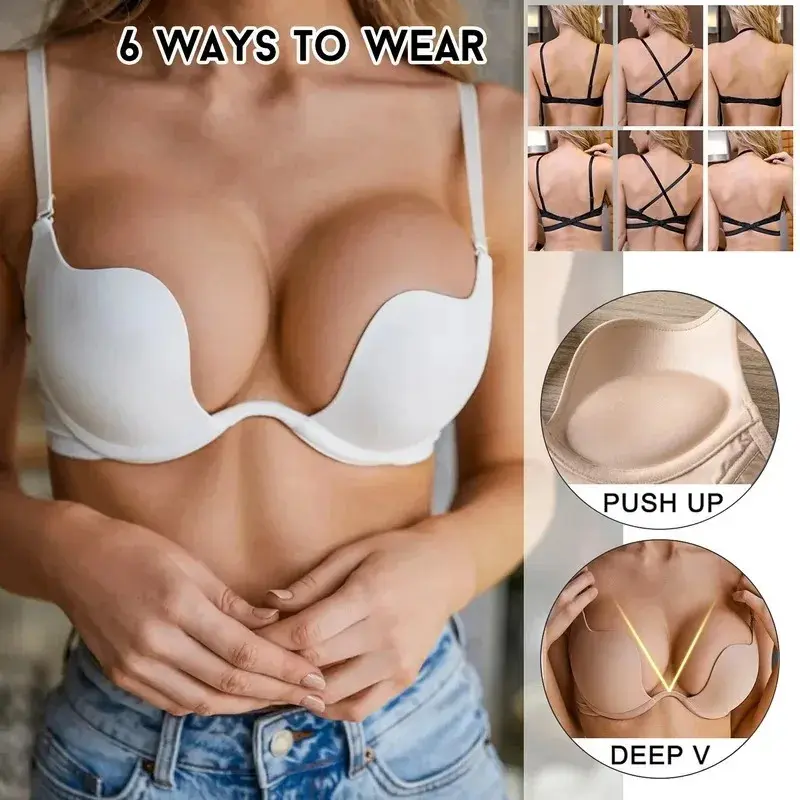 Sexy Push Up Bra Backless Bras Women Sport Yoga Low Cut Open Back Dresses Wedding Underwear Invisible Seamless Deep U Lingerie - TikTok Shop Philippines Sexy Push Up Bra Backless Bras Women Sport Yoga Low Cut Open Back Dresses Wedding Underwear Invisible Seamless Deep U Lingerie - TikTok Shop Philippines