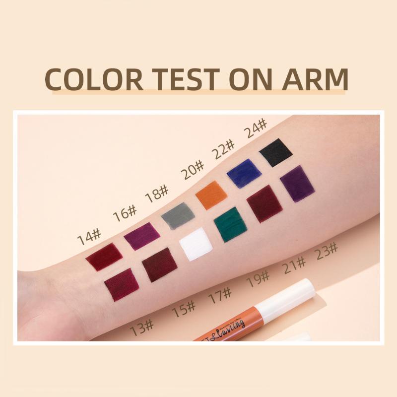 Product Introduction of Non-stick Cup Long Lasting Matte Lipstick, Velvet Matt Finish Lip Gloss, Easy Coloring Lip Stick for Girls & Women Makeup, Music Festival Makeup Supplies 16