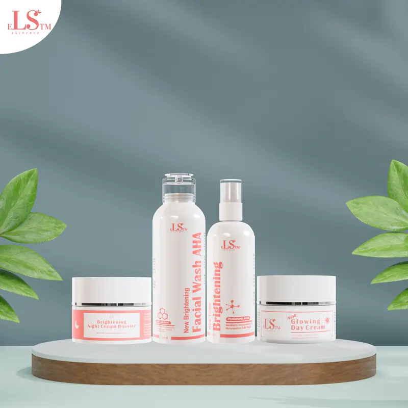LS SKINCARE PAKET LENGKAP BRIGTHENING BOOSTER (ELSTM) Kosmetik Perempuan Mencerahkan Wajah Kusam Perawatan 2