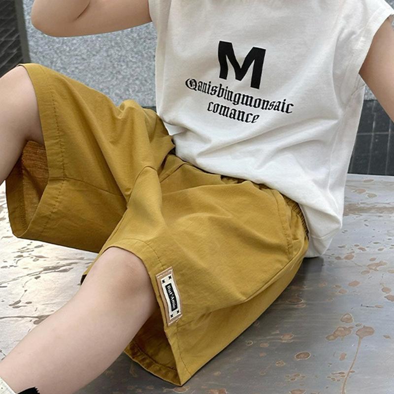Product Introduction of 【COD】Children's And Boys' Shorts Cargo Pants And Work Pants OOTD Kids Bottom Plain Short For Kids Boy 2-9 Years Old Casual Cotton Shorts For Boys Vintage Hip-hop Korean Style 12