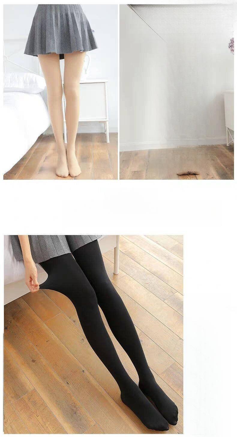 Product Introduction of Quần Tất Quần Legging, Thời Trang Ins Của Phụ Nữ, Có Thể Mặc Ngoài Trời, Chống Vón Cục, Mỏng, Quần Legging Cropped Xén, Tất Nữ Nhung Lịch Women 19