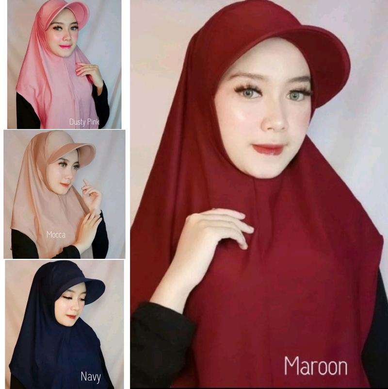 Product Introduction of Hijab Instan Sporty Topi / Hijab Topi Jersey Anti Panas 2