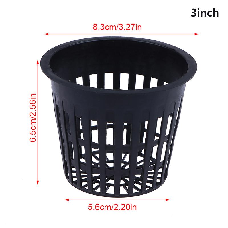 Product Introduction of 10Pcs 2 Inch 3 Inch Grow Orchids Hydroponics Cups Planting Mesh Pot Soilless Net Basket Slotted Colonization Container 39