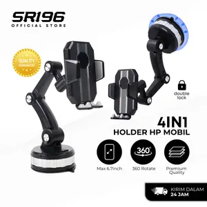 Holder handphone superkuat HD61 Super suctionpad strong holder mobil dashboard atau kaca Car
