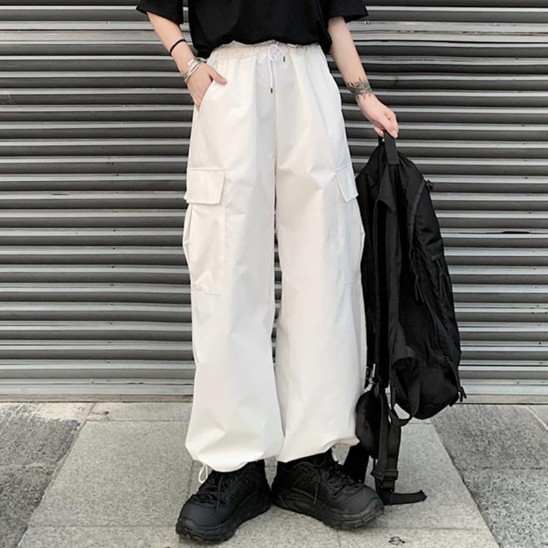 Quần Dài Yếm Trắng, Thương Hiệu Hợp Xu Hướng Đường Phố Thời Trang Hip-Hop, Phong Cách Cổ Điển Dễ Phối Đồ Dành Cho Nam Và Nữ 5