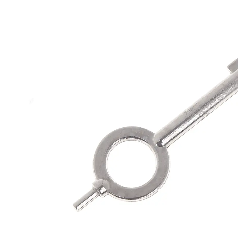 Móc Chìa Khóa Phẳng Thông Dụng Phong Cách Mỹ, Chìa Khóa Đặc Biệt, Khóa Gari, Chất Liệu Hợp Kim Kẽm, 1 Chiếc, Móc Chìa Khóa 7