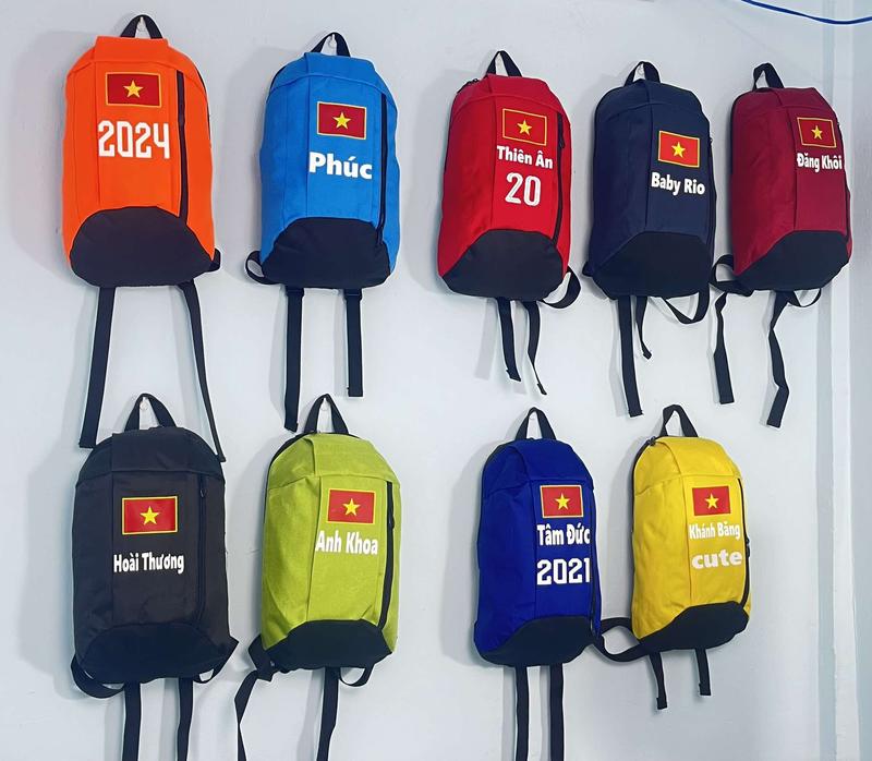 Balo  in cờ Tổ Quốc, balo in tên theo yêu cầu., balo thể thao đựng giày ( miễn phí in, tặng túi bảo quản giày)) Bag Sport Túi Thể Thao