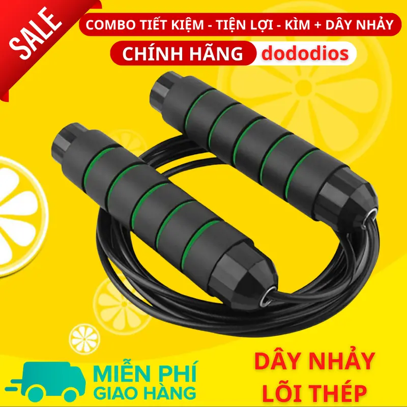 Combo Kìm Bóp Tay Dây Nhảy Lõi Thép - Kìm 60kg Và 120kg - Màn Hình Điện Tử Đếm Số - Hãng Dododios 2