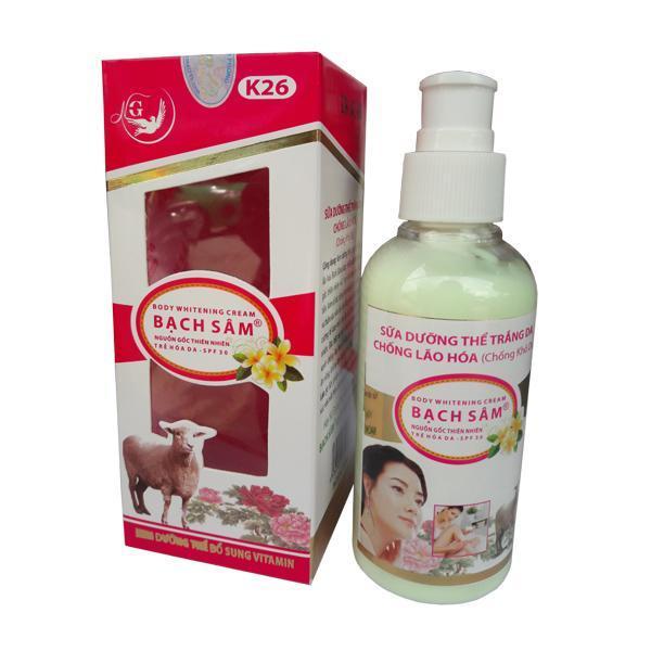 Sữa Dưỡng Thể Trắng Da Chống Lão Hóa Bạch Sâm K26 150ml - Kem Sữa Dưỡng Thể Trắng Da Chống Lão Hoá Bạch Sâm K26