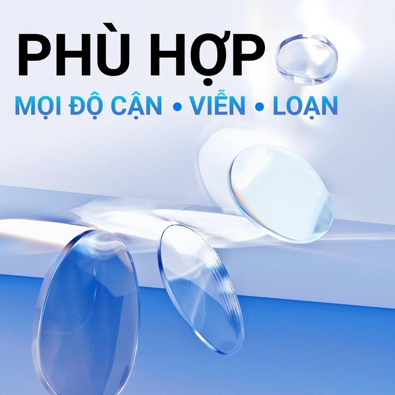 Kính Cận Gọng Đa Giác Nam Nữ Eye Plus 6009 Gọng Kính Nhựa TR90 Kính Mắt Kiểu Dáng Thời Trang Unisex Hiện Đại 5