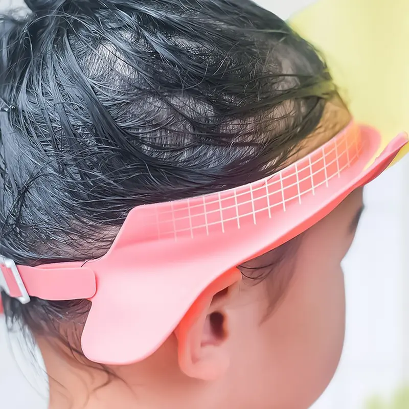 Mũ Tắm Cho Trẻ Em, Chất Liệu Cao Su Mềm, Có Thể Điều Chỉnh Kích Cỡ, Thích Hợp Cho Trẻ Em Và Người Lớn Trên 1 Tuổi, Mũ Cắt Tóc Cho Bé 6