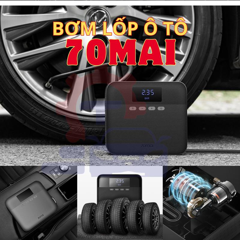 Bơm lốp ô tô 70mai Xiaomi Midrive TP03 Nhỏ Gọn Mini Bơm Khoẻ Bơm 70mai TP03 Tự Ngắt Cao Cấp