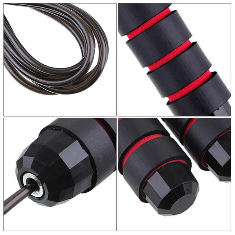 Product Introduction of Skipping Rope Fitness Physical Training Yoga Forged Skipping Bearing Wire Rope Rope Skipping P2V7 41