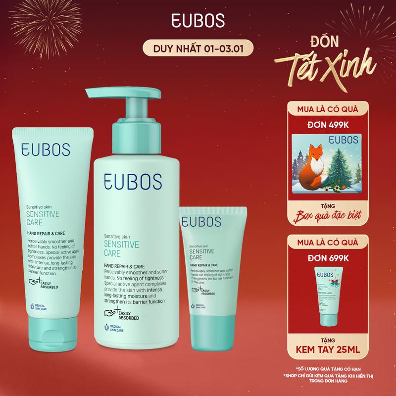 Kem Dưỡng Da Tay EUBOS Giúp Mềm Mịn Dưỡng Ẩm Chuyên Sâu An Toàn Cho Da Nhạy Cảm