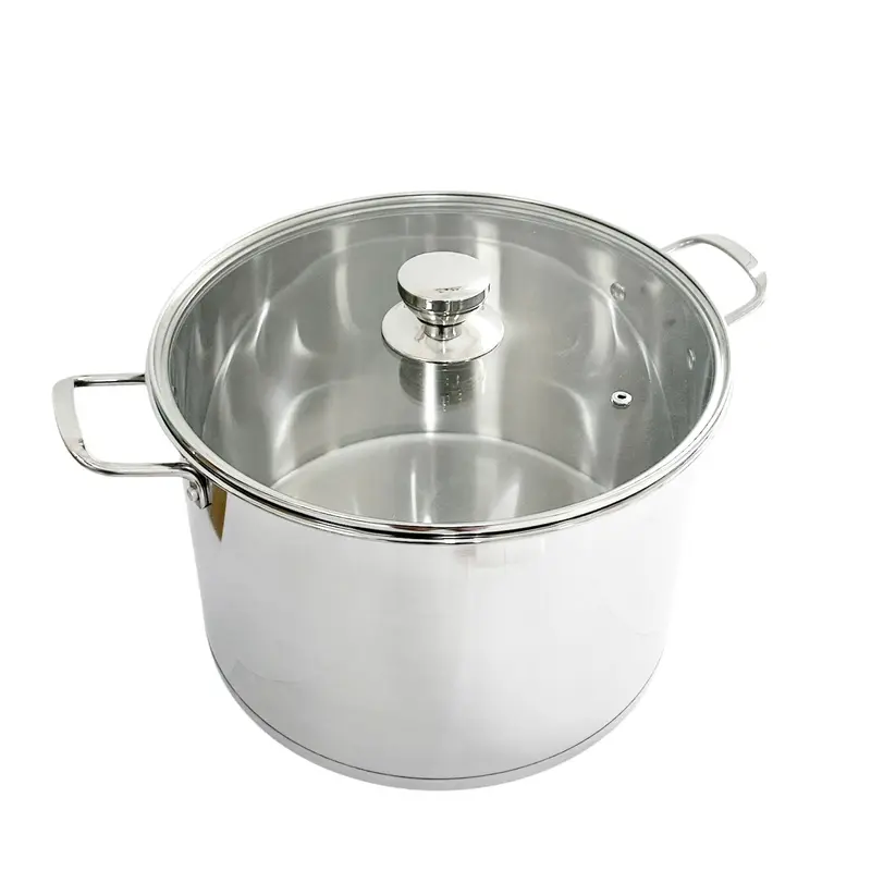 BỘ 3 NỒI COOKERY THÂN ĐỨNG - 3 ĐÁY - INOX 430 - SIZE 18 - 20 - 24 2