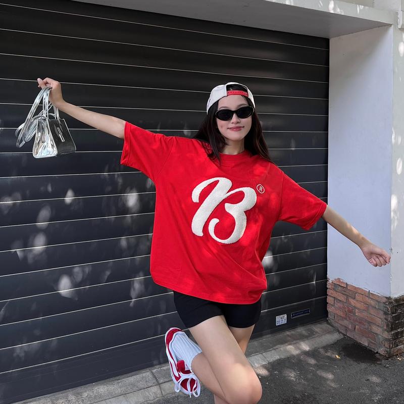 Áo Thun Boxy Logo Thêu Xù - Bowny Boxy Tee