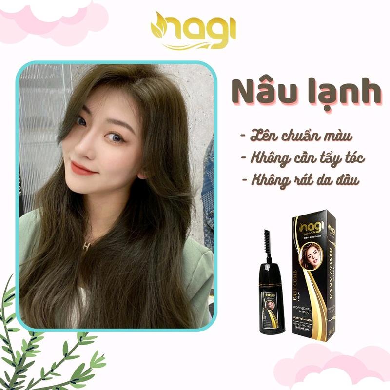 DẦU GỘI NHUỘM TÓC NAGI MÀU NÂU LẠNH 01