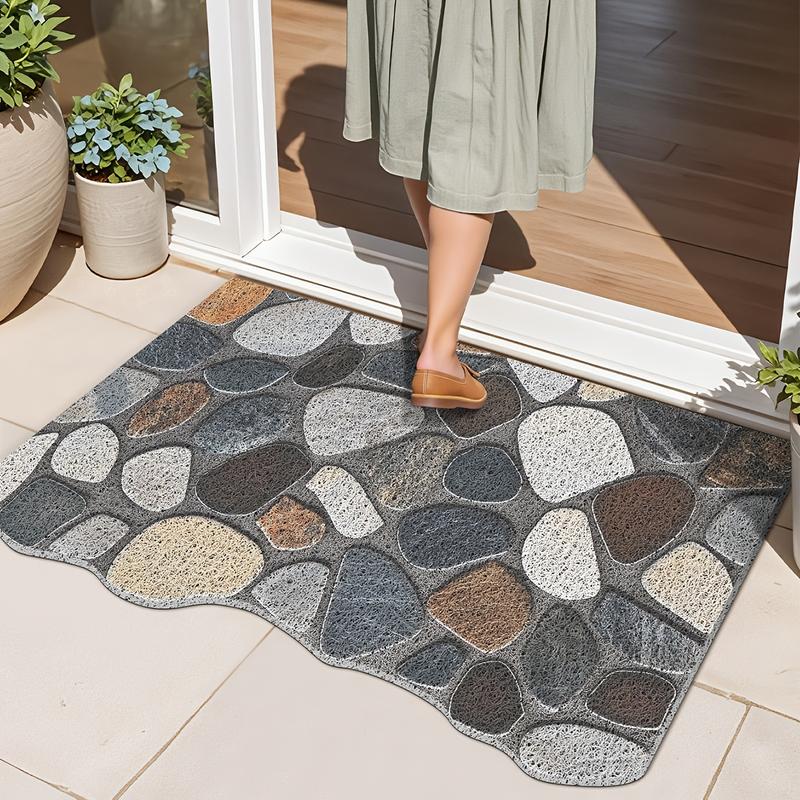 1pc of Door Mat, Entrance Mat, Imitation Cobblestone Print, Special ...