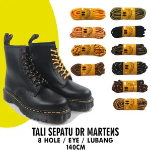 DAZZLEDOCS Tali sepatu 8 hole - 1460 Laces tali 8 lubang Hitam Putih Hitam Shoe