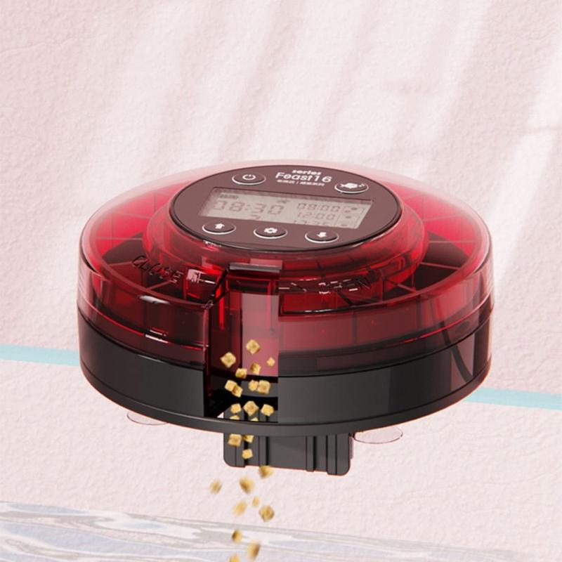 Product Introduction of FQN55 Food Tray with Timer Fish Auto Feeder Rechargeable Digital Aquarium Automatic Food Dispenser Smart LCD Display Fish Tank Supplies Fish Tank 11