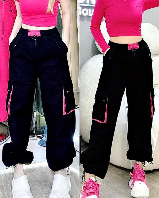 ẢNH THẬT Quần Kaki Nữ Túi Hộp 4 Túi Phối Dây Lung Bo Chun Chất Bò Dày Đẹp Lên Form Tôn Dáng Cực Xinh Pants Jean Baggy Women