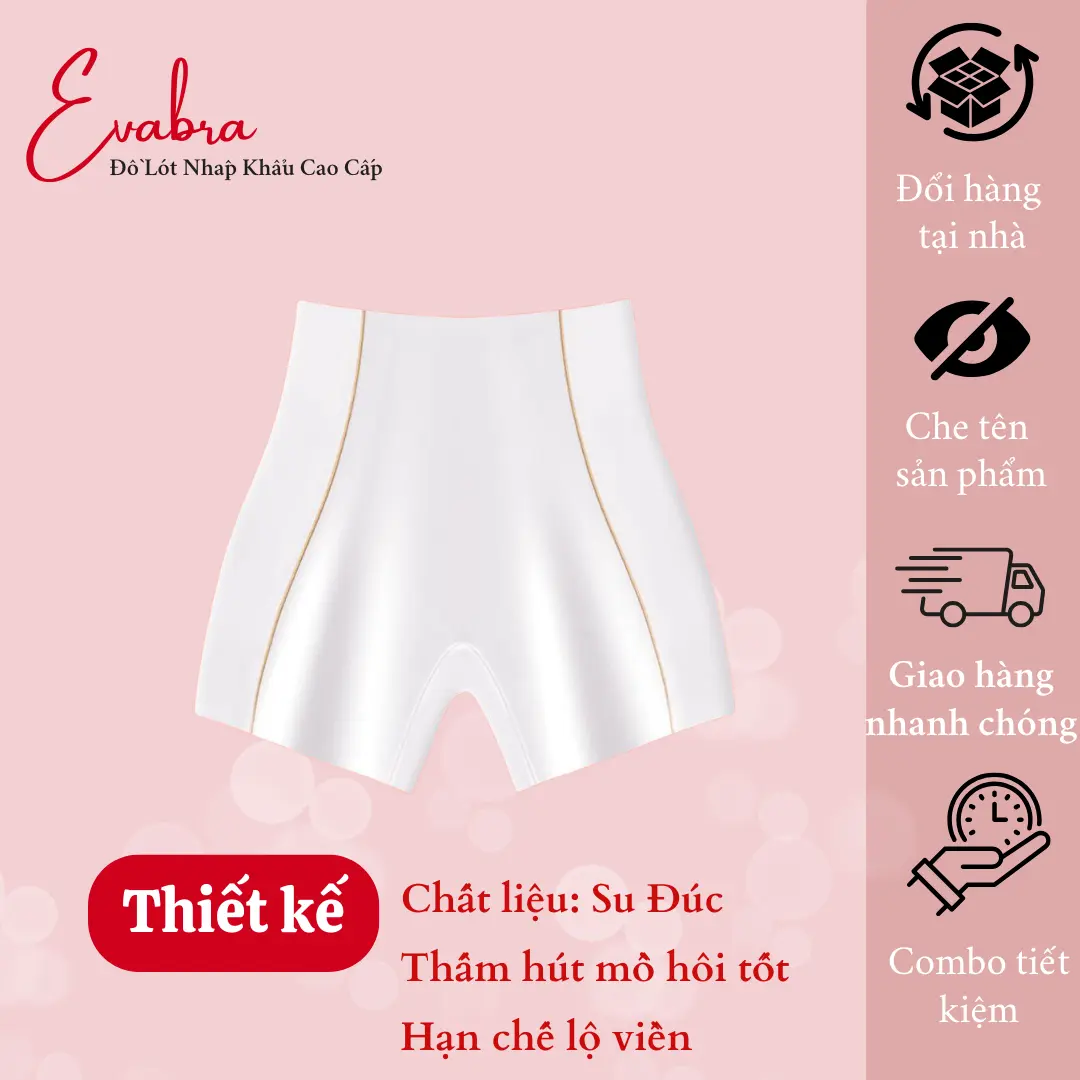 Quần Mặc Váy Đúc Su EVA BRA Cao Cấp Mát Lạnh Không Lộ Viền - 560 Nữ Quần Lót Đen