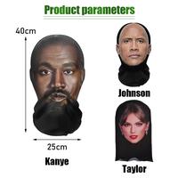 Gambar 3D dicetak Kanye Masker elastis Mesh masker wajah penuh untuk pria wanita Cosplay hiasan kepala Hip Hop Fashion Balaclava tudung topi penutup kepala Topeng Halloween Cosplay Kanye/Taylor/Johnson - Taylor dari nihonmart.id Kota Cimahi 2 Tokopedia