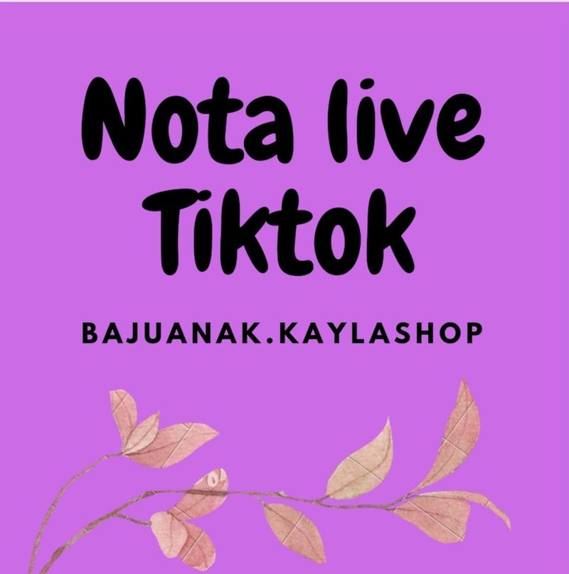 Product Introduction of Nota Live Tiktok setelan anak import premium 0