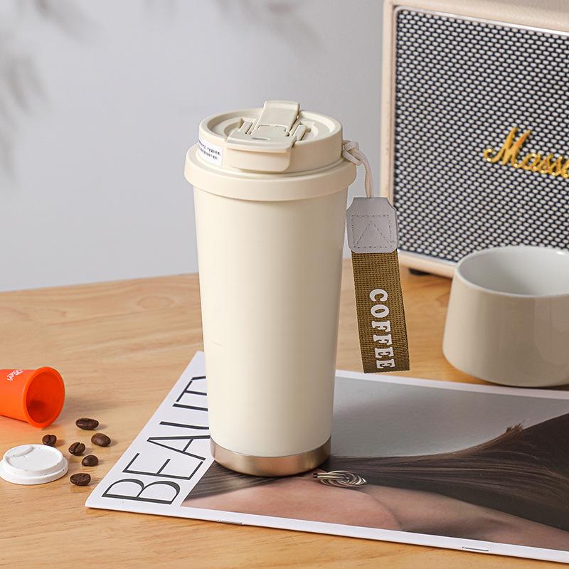 Product Introduction of Lily Coffee Cup 316 Stainless Steel Thermos Cup Good-looking Men and Women Portable Water Cup Large Capacity Car Mug 16