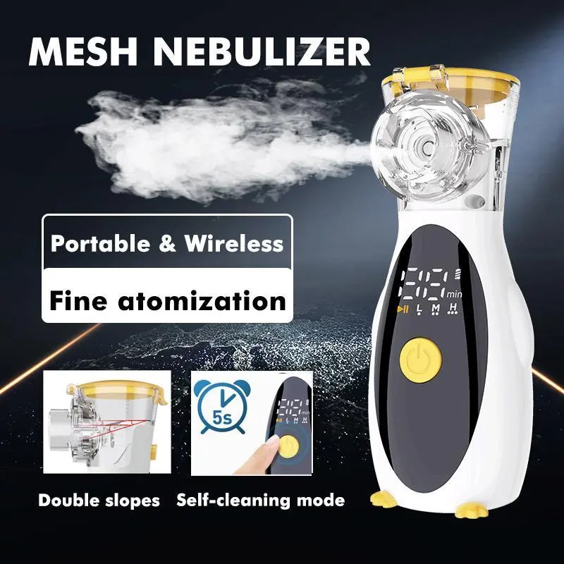 Portable Handheld Nebulizer, USB Rechargeable Atomizer with Accessories, Effective Relief for Breathing Problems, Body Care Product 6