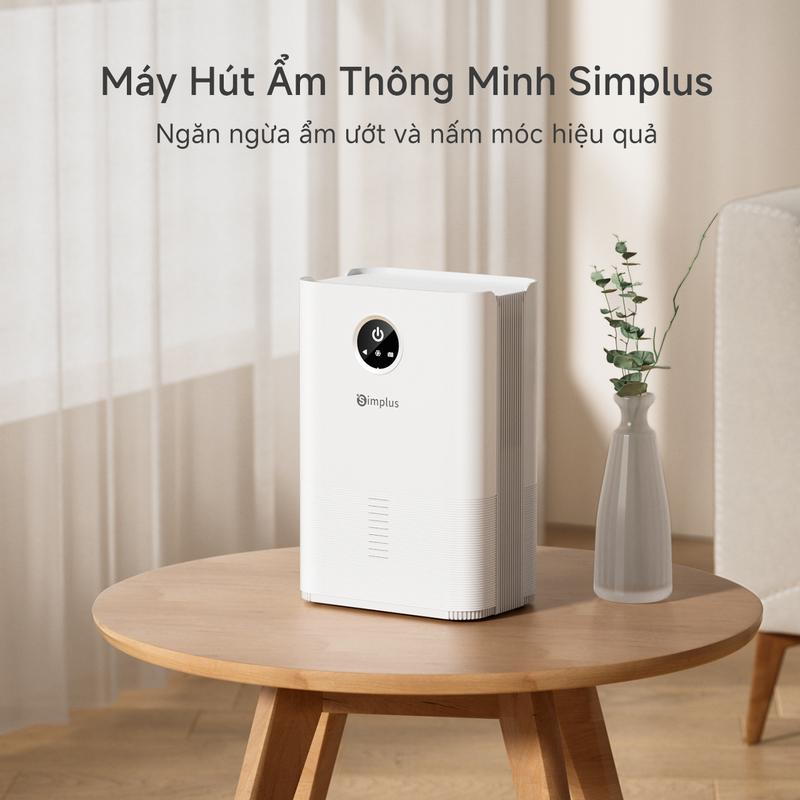 Product Introduction of SimplusVN Máy Hút Ẩm CUSH004 Công Suất Hút 500ml/ngày, Dung Tích Bình Chứa 1L, Phù Hợp Cho Phòng 40-60M2, Công Nghệ Hút Ẩm Bán Dẫn Thông Minh, Màn Hình Cảm Ứng, Tiết Kiệm Năng Lượng, Độ Ồn Thấp,Bảo Hành 1 Năm Chỉ Đổi Không Sửa 8